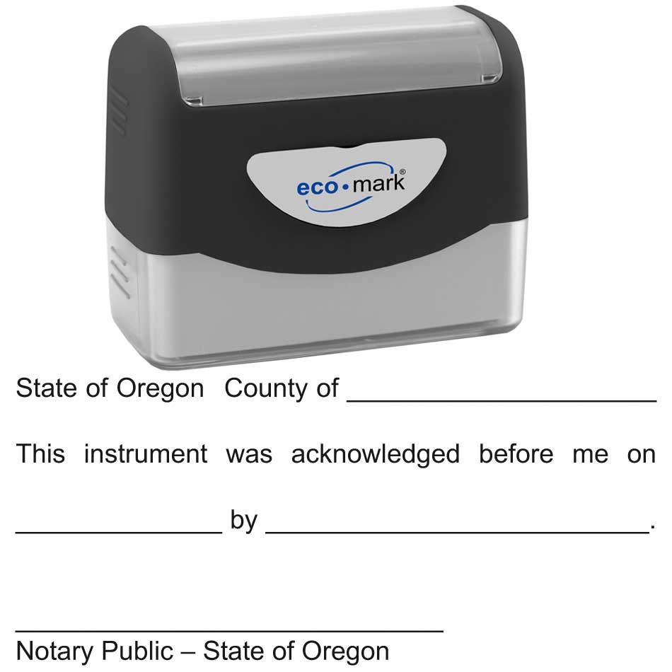 Oregon Acknowledgment Stamp 0944