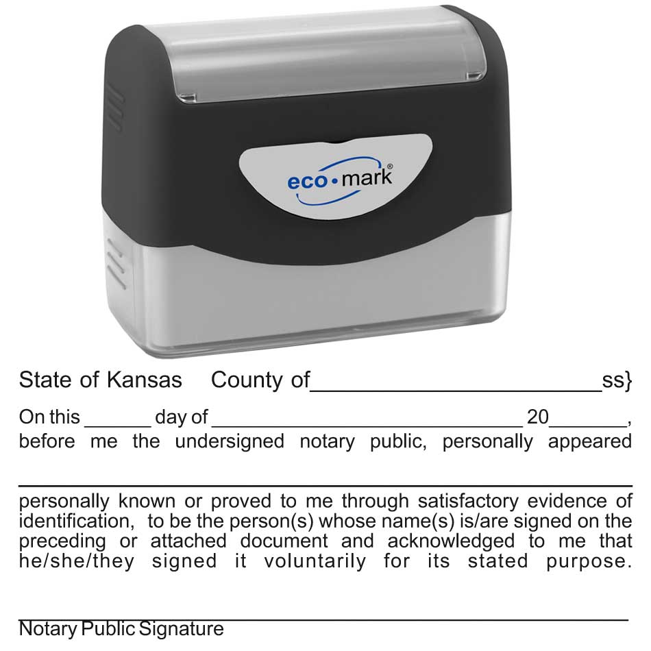 Kansas Acknowledgment Stamp