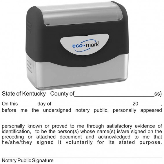 Kentucky Acknowledgment Stamp