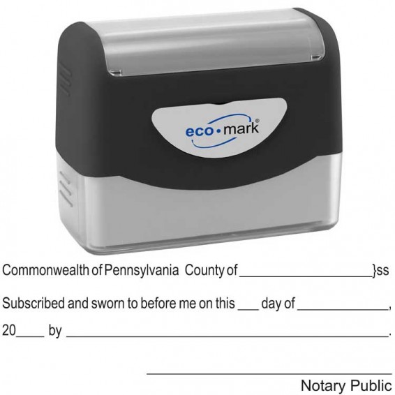 Pennsylvania Jurat Stamp