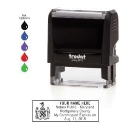 maryland notary stamp trodat 4913 black
