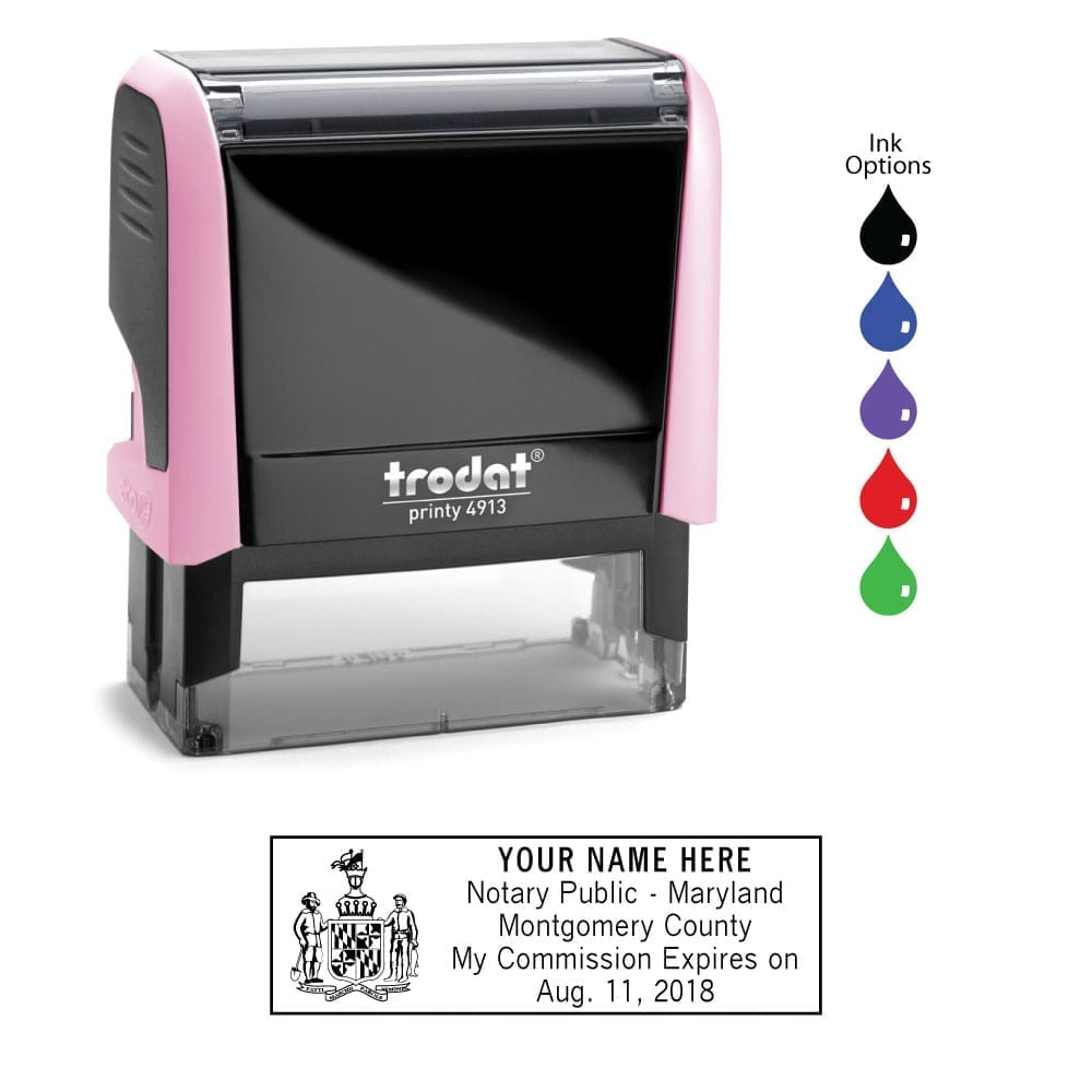Notary Stamp for Maryland State - Round - Notary Stamps & Supplies