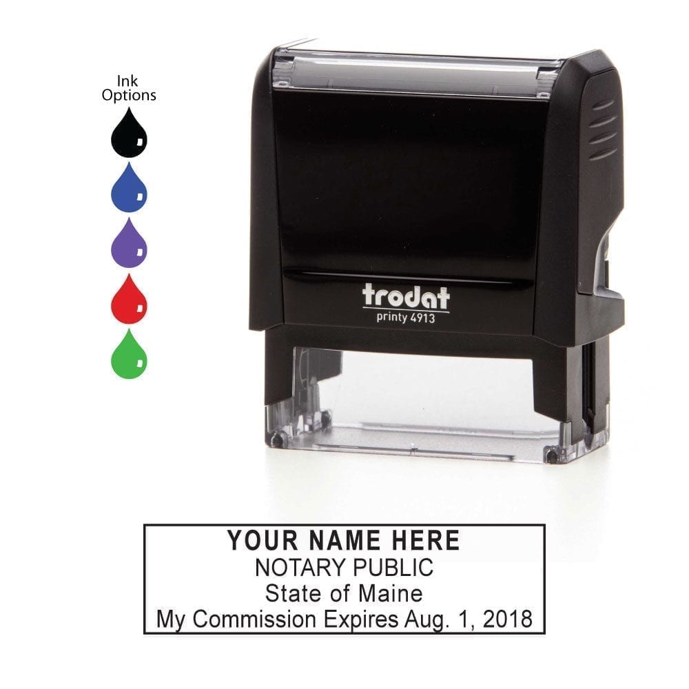 maine notary stamp trodat