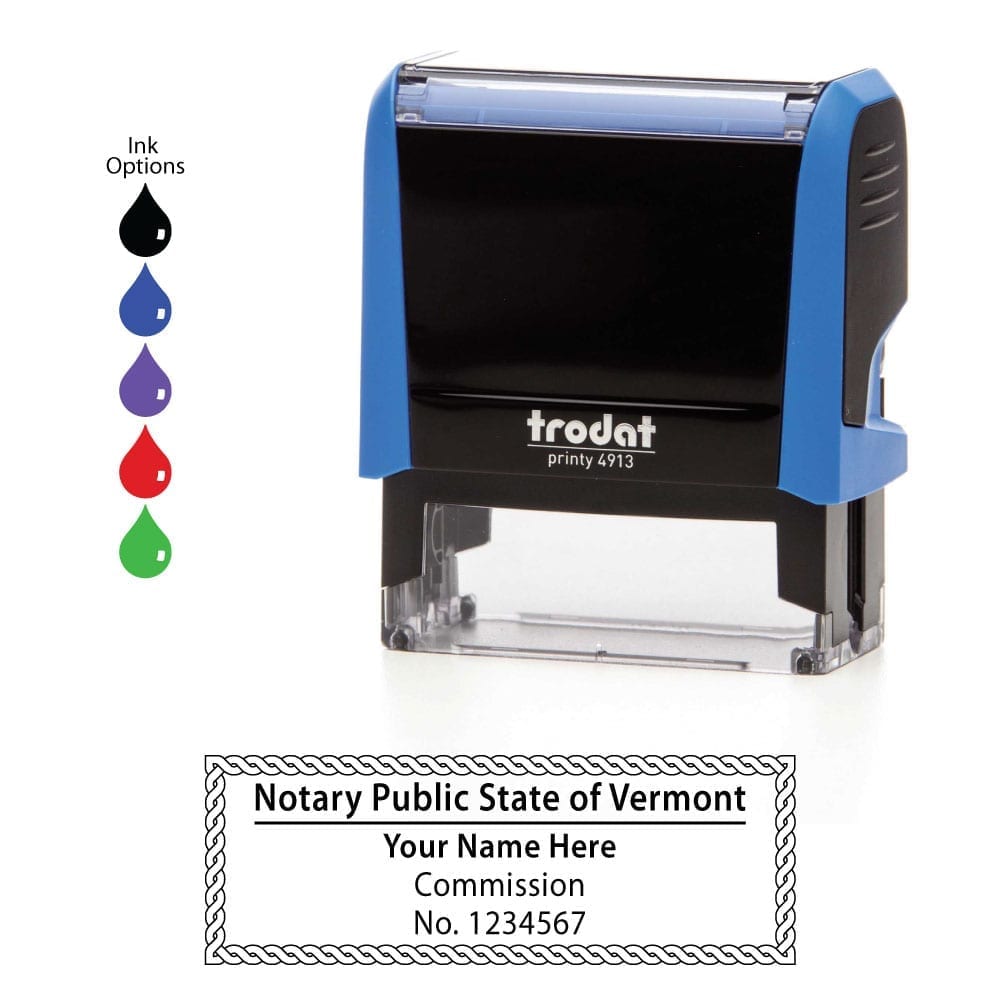 Vermont Notary Stamp Order Online Fast Shipping