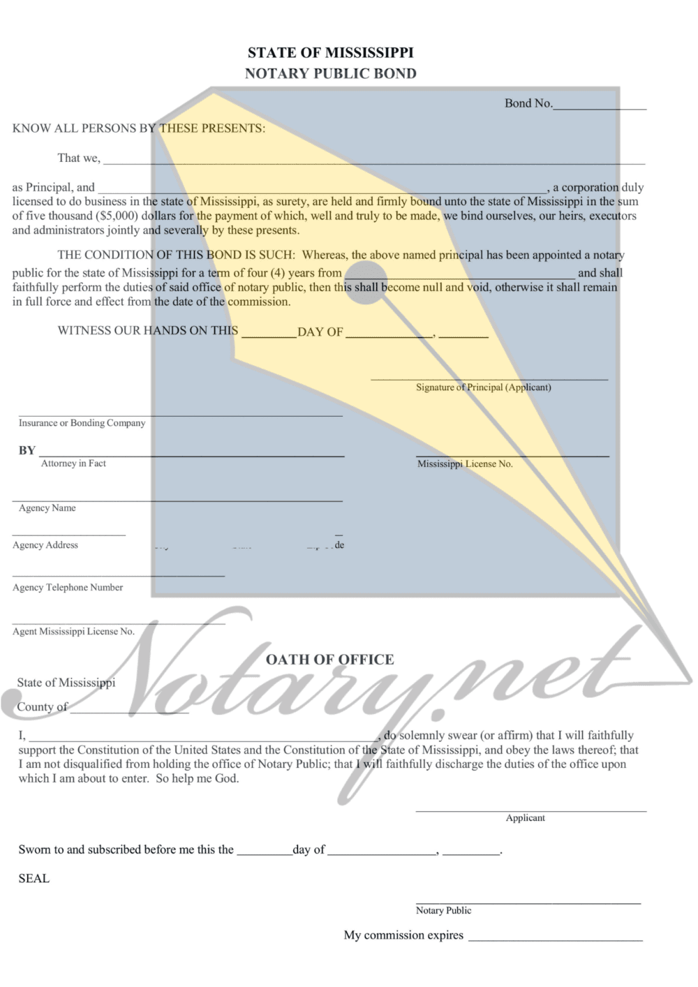 mississippi notary bond mississippi notary bond