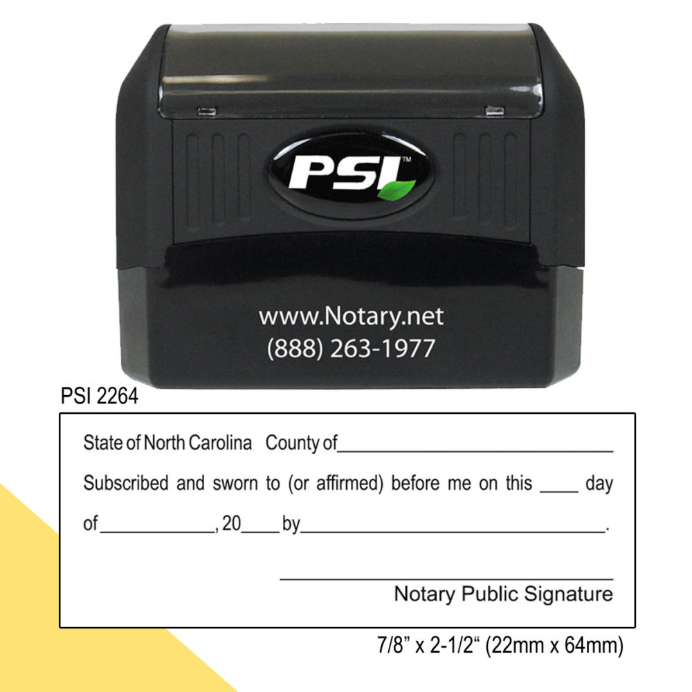 North Carolina Notary Jurat Stamp