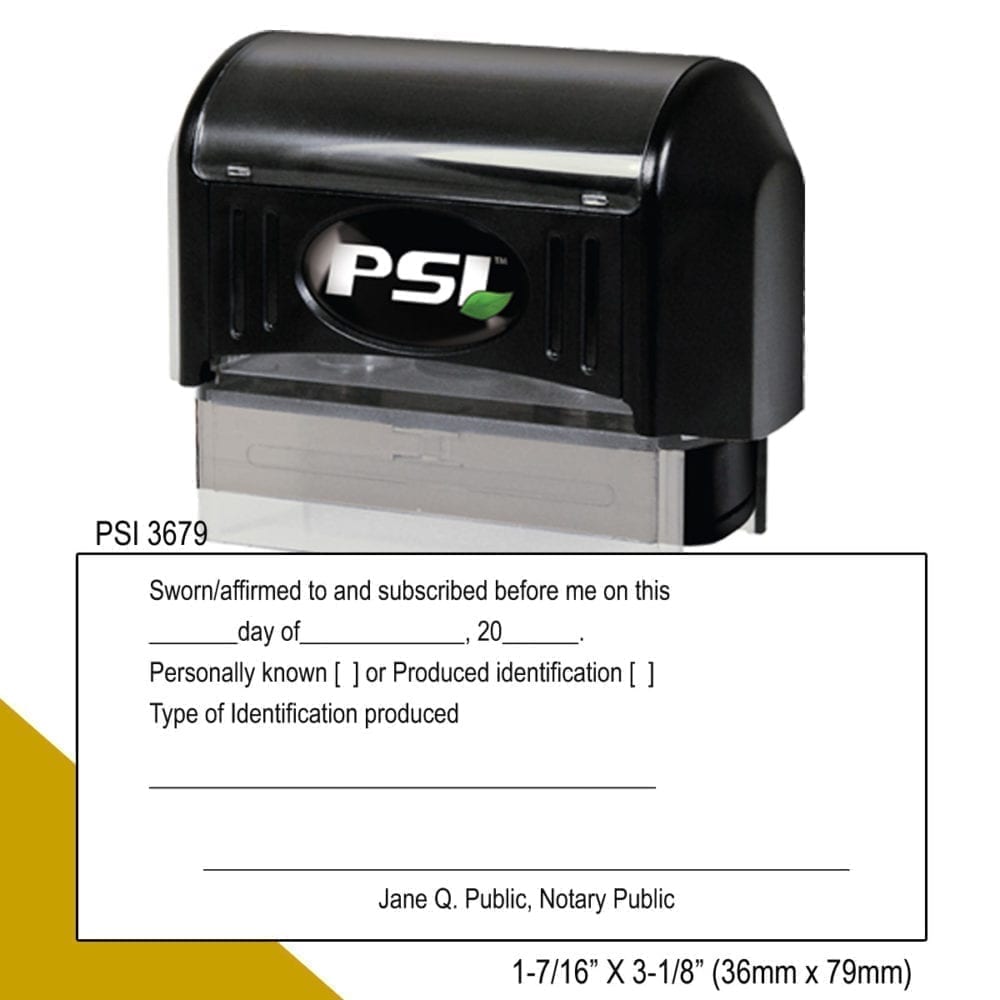 South Carolina Notary Jurat Stamp