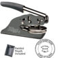 alaska notary seal embosser shiny gray
