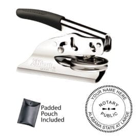 Alabama Notary Embosser - EZ ES Chrome