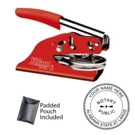 Alabama Notary Embosser - EZ ES Red