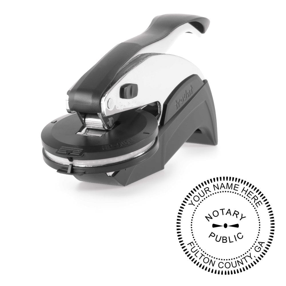 Georgia Notary Embosser - Ideal Seal Chrome