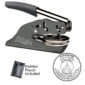 indiana notary seal embosser shiny gray