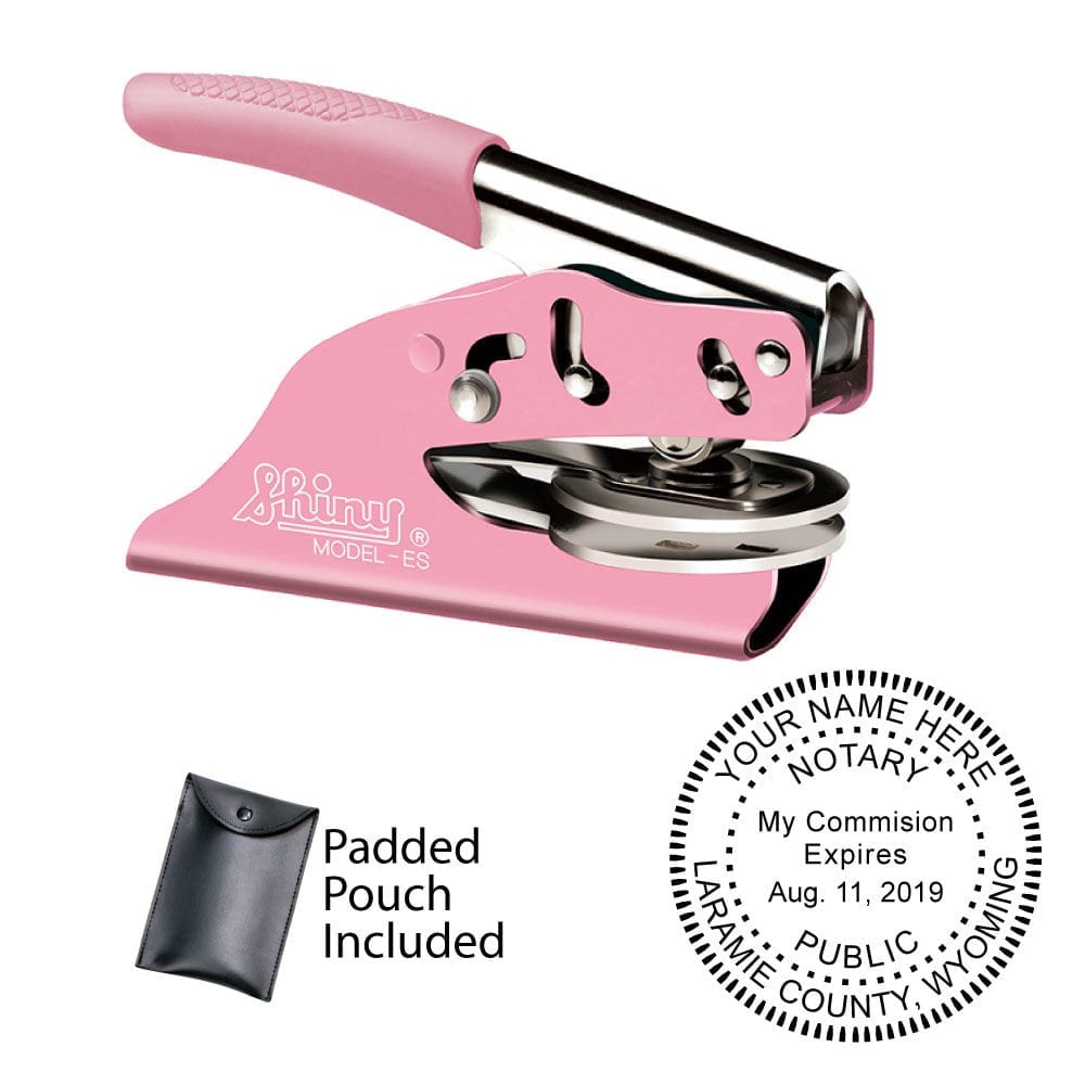 wyoming notary seal embosser