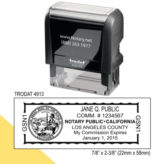 California Notary Stamp California Notary Seal