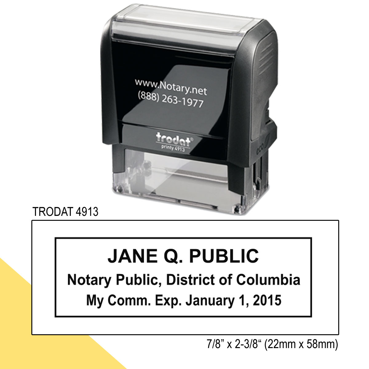 District of Columbia Notary Stamp