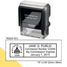 Iowa Notary Jurat Stamp | Notary.net