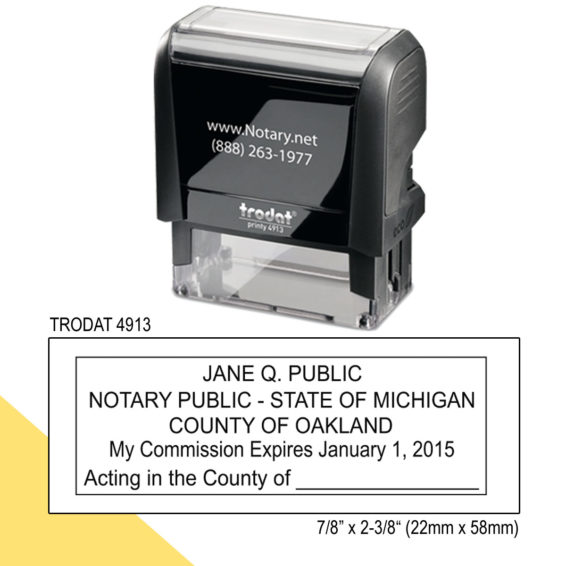 Michigan Notary Stamp Fast Shipping 5642