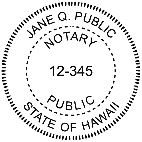 Hawaii Notary Embosser »