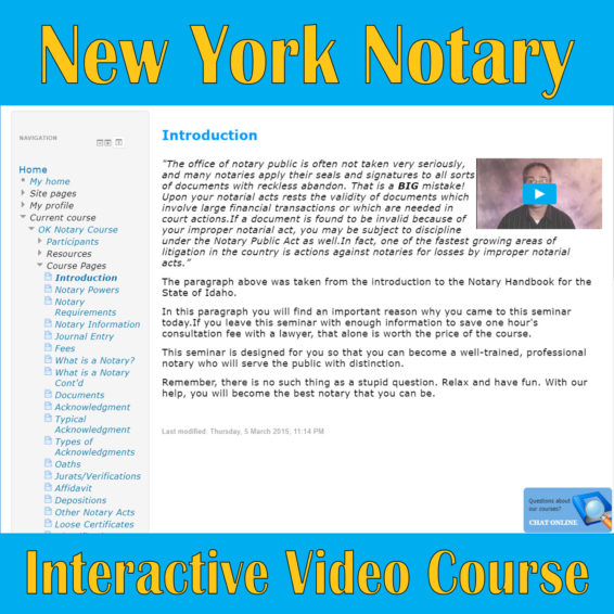 New York Notary Online Course