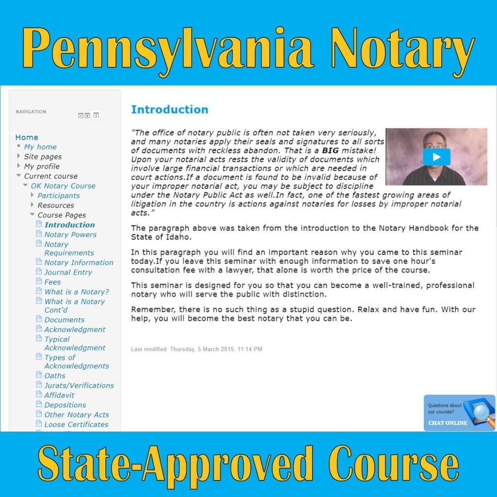 Pennsylvania Notary Information, Training & Supplies