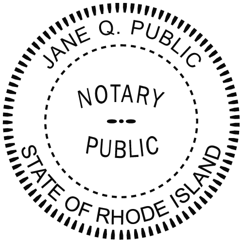 Rhode Island Notary Embosser