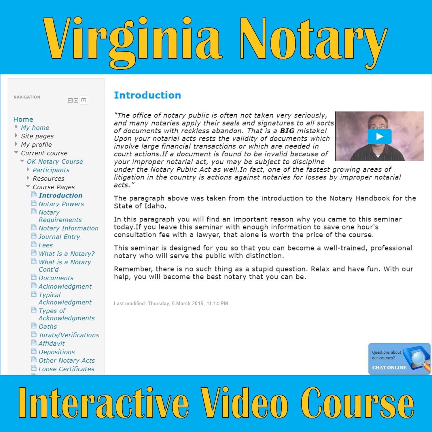 Virginia Notary Online Course