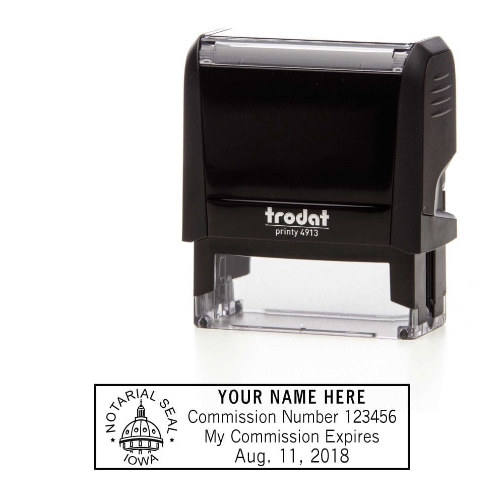 Iowa Notary Stamp Order Online Fast Shipping