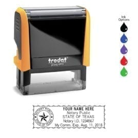 Texas Notary Stamp - Trodat 4913 Mango