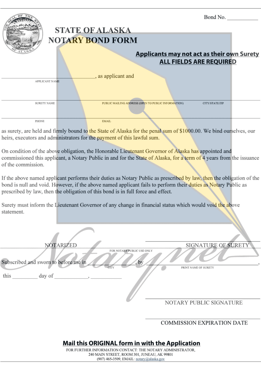 alaska notary bond