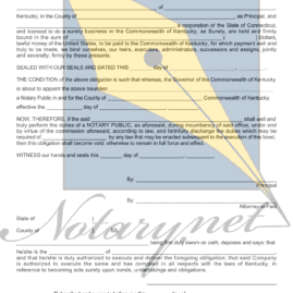 kentucky notary bond