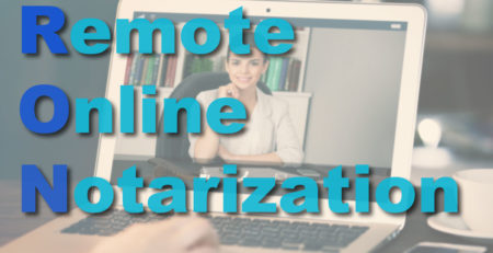 Remote Online Notarization