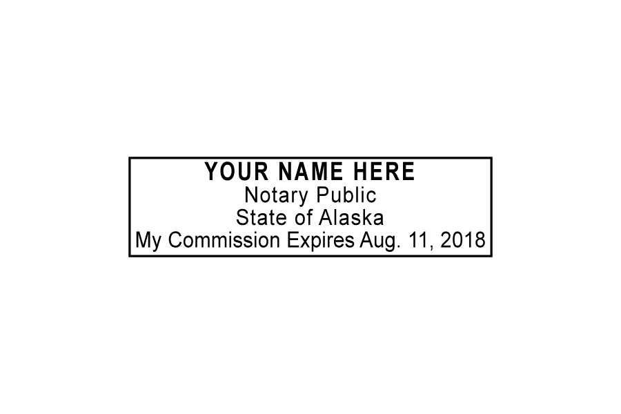 Custom Alaska Notary Stamp