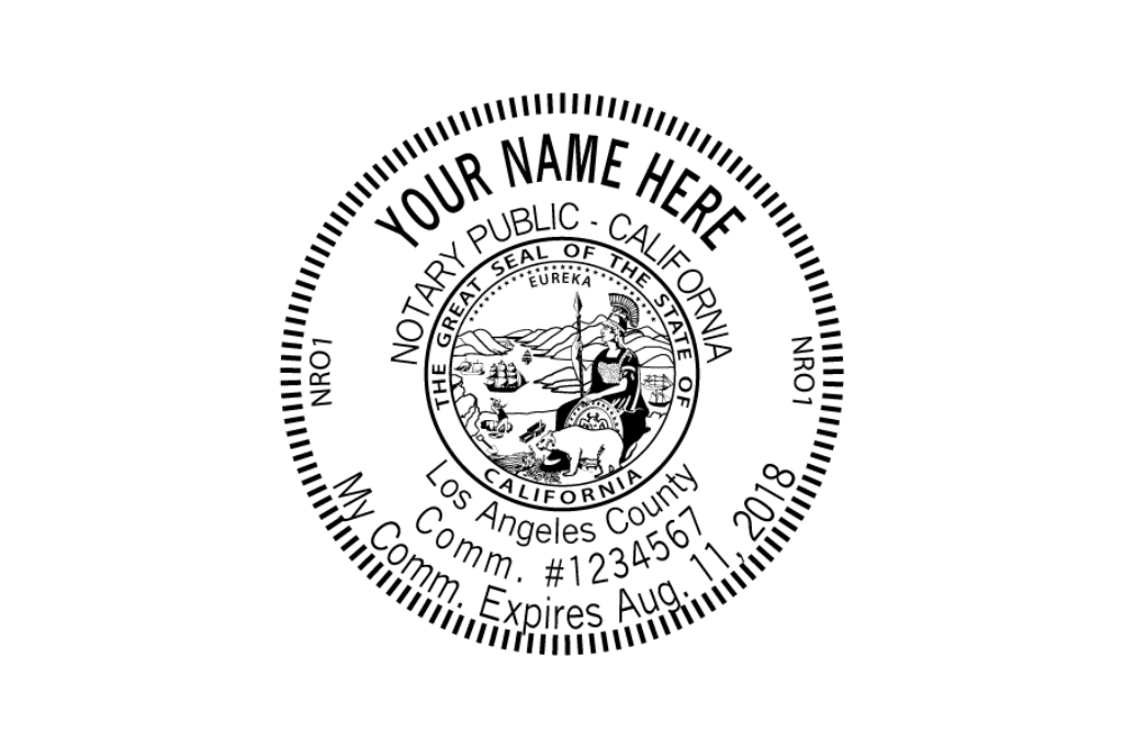 california notary seal