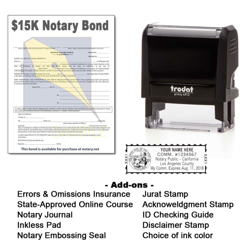 California Notary Supplies Package California Notary Supplies Package