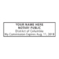 washington dc notary stamp