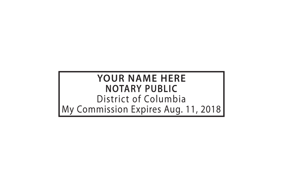 Washington DC Notary Stamp »