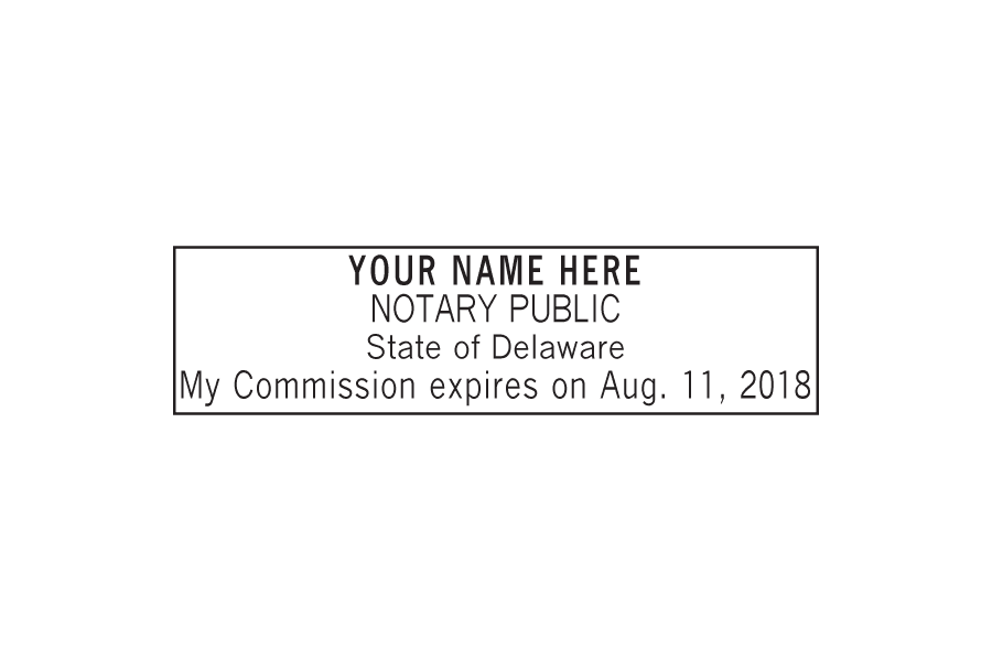 Delaware Notary Stamp »