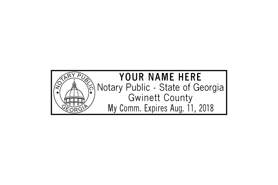 Georgia notary stamp Georgia notary stamp