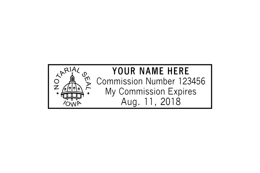 iowa notary stamp iowa notary stamp