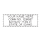 idaho notary stamp