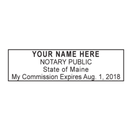 maine notary stamp