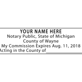 michigan notary stamp