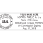 montana notary stamp