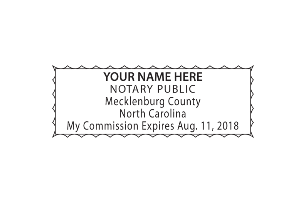 north carolina notary stamp