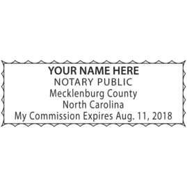 north carolina notary stamp