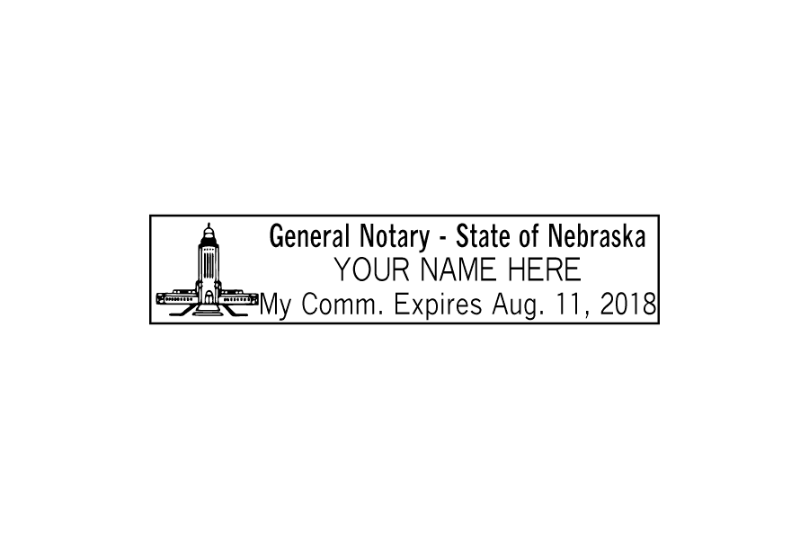 Nebraska Notary Stamp 4493