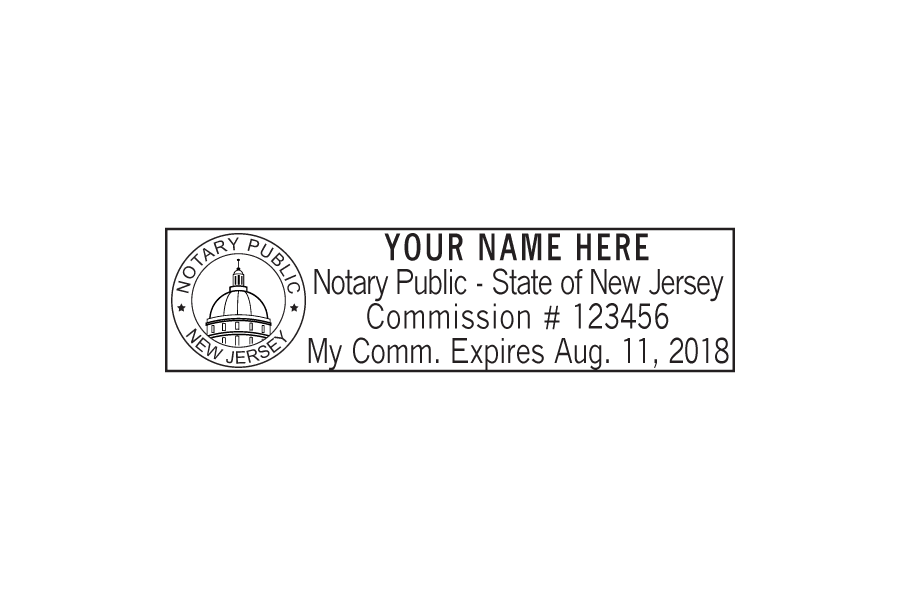 New Jersey Notary Stamp