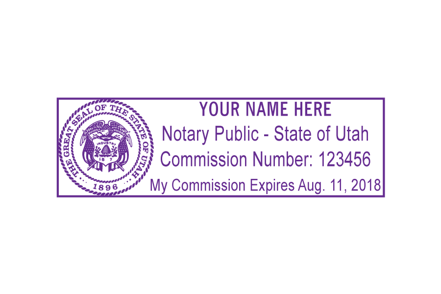 Custom Utah Notary Stamp »