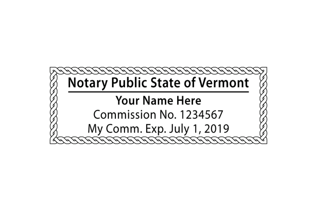 vermont notary stamp