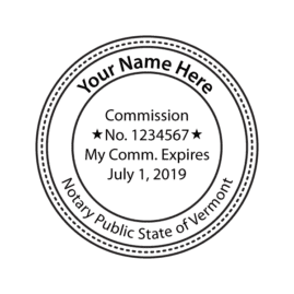 vermont notary seal
